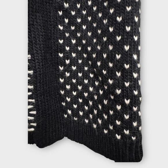 THE GREAT. Black and White Patterned Cardigan - Picture 7 of 11